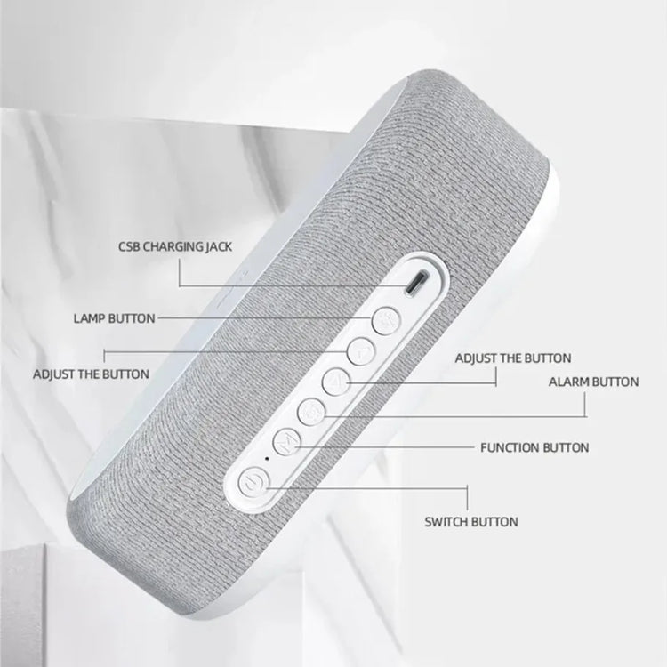 15W Wireless Chargers Pad Stand Alarm Bedroom Lamp Night Light Desktop Clock Temperature Thermometer Phone Fast Charging Dock