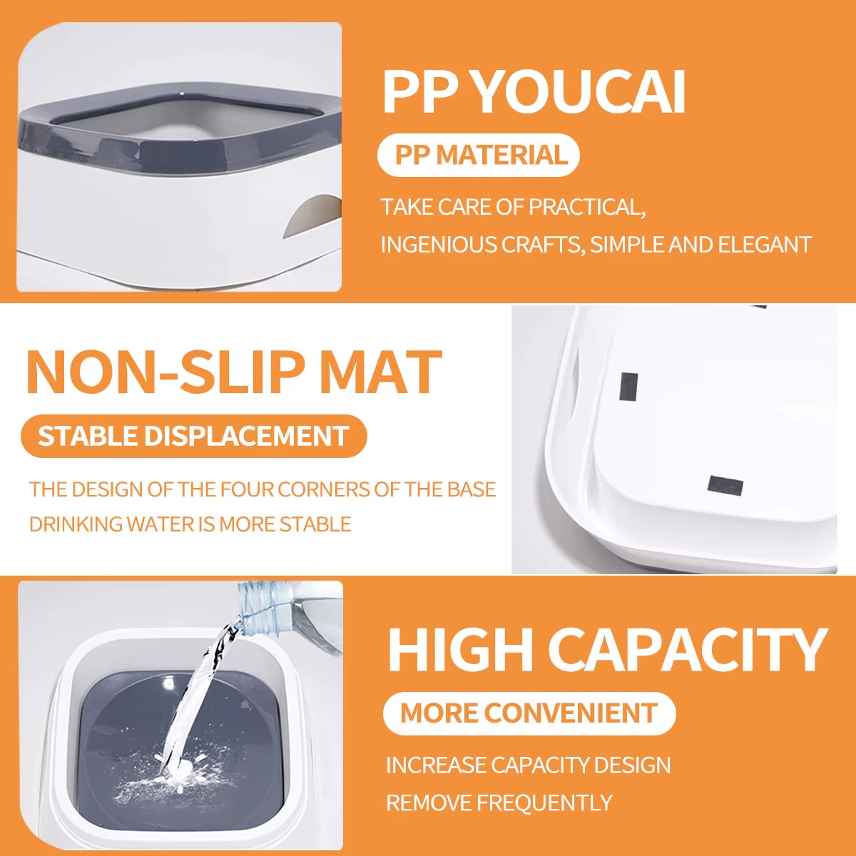 Revolutionary No Spill Floating Water Bowl for Large Dogs - Slow Feeder & Non-Slip Design