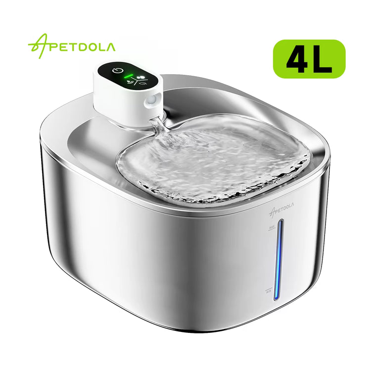 4L Wireless Cat Water Fountain with Auto Sensor - Perfect Pet Water Dispenser for Cats and Dogs