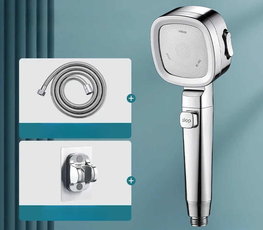 Revitalize Your Shower Experience with Our High Pressure Water Saving Shower Head - 3 Adjustable Modes for Ultimate Comfort!