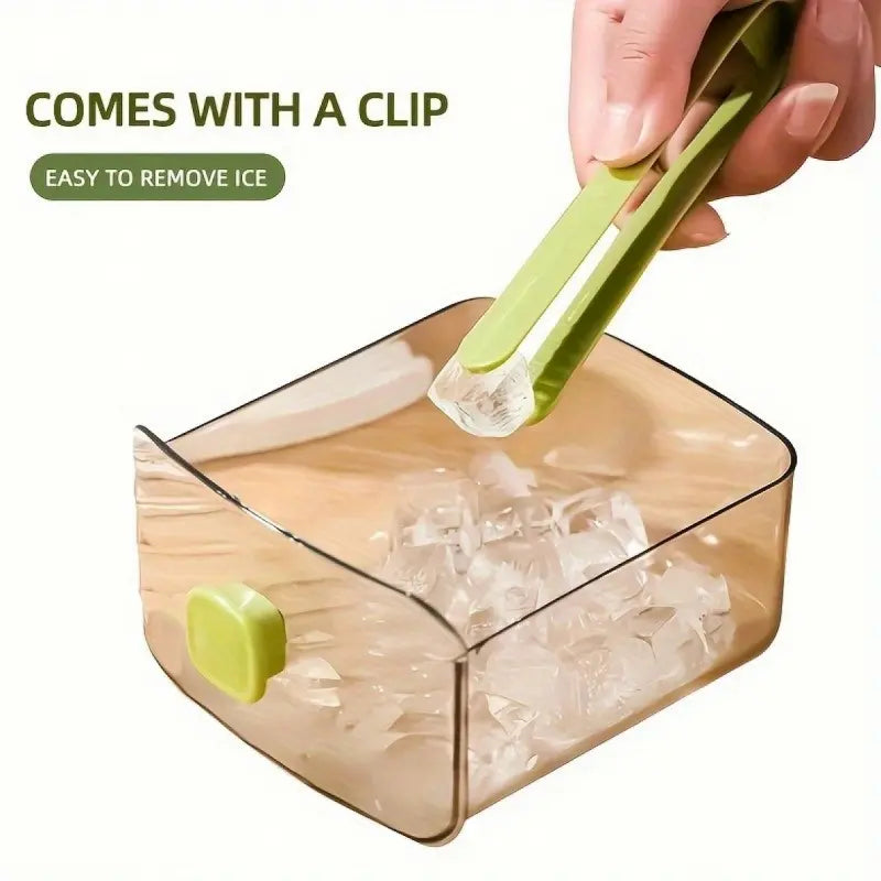 Portable 48 Cube Double-Deck Ice Maker - Effortless Freezing for Refreshing Summer Drinks and DIY Frozen Treats!