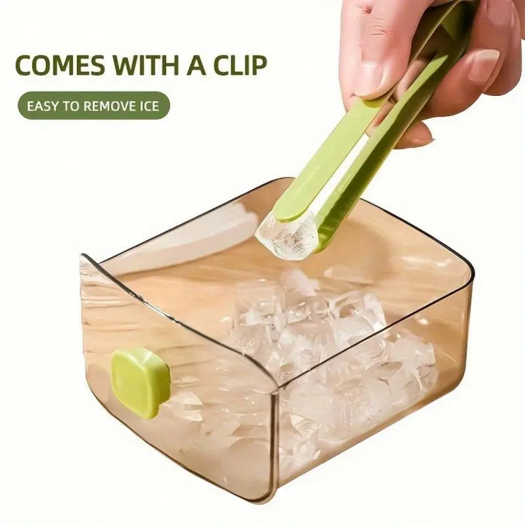 Portable 48 Cube Double-Deck Ice Maker - Effortless Freezing for Refreshing Summer Drinks and DIY Frozen Treats!