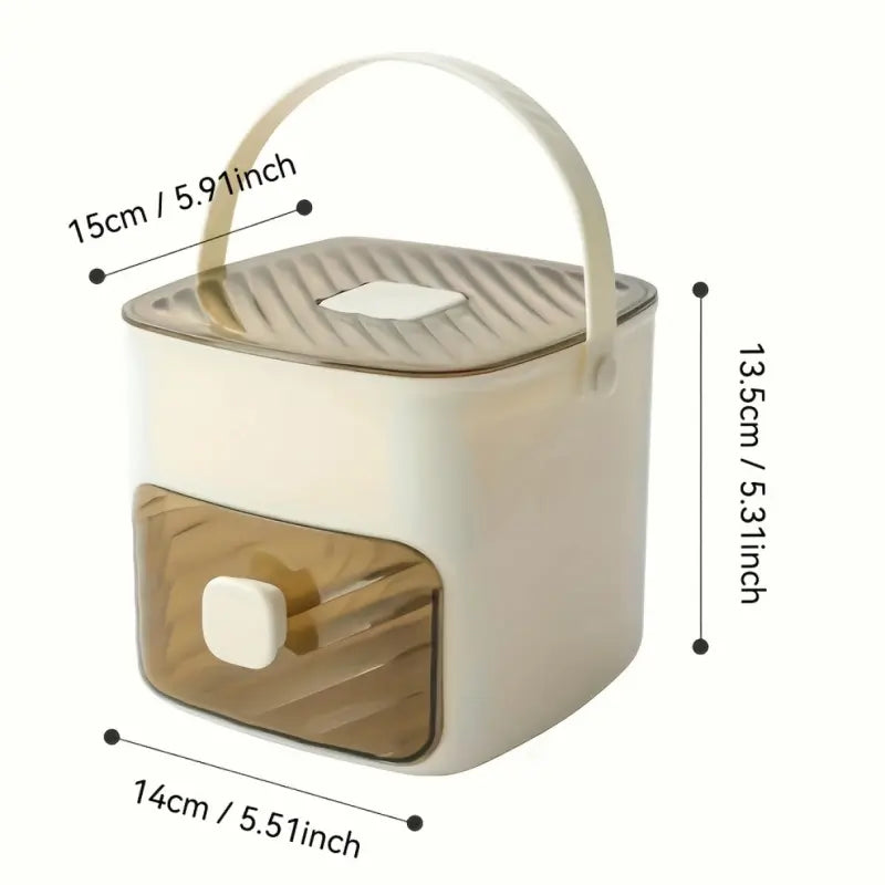Portable 48 Cube Double-Deck Ice Maker - Effortless Freezing for Refreshing Summer Drinks and DIY Frozen Treats!