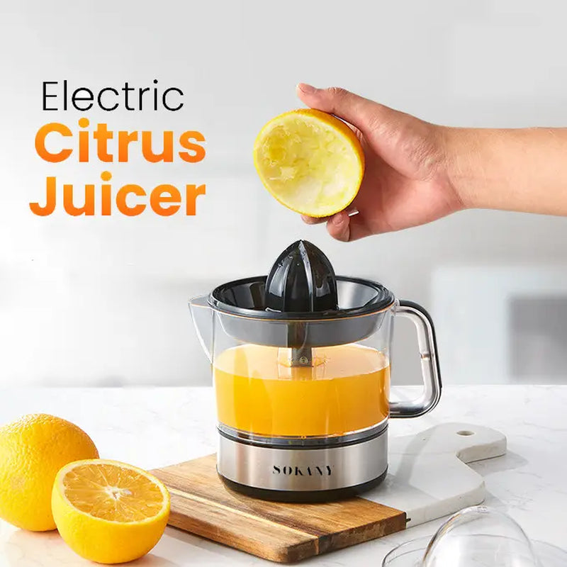 Experience Freshness with the Elite Cuisine 3-Cup Electric Citrus Juicer