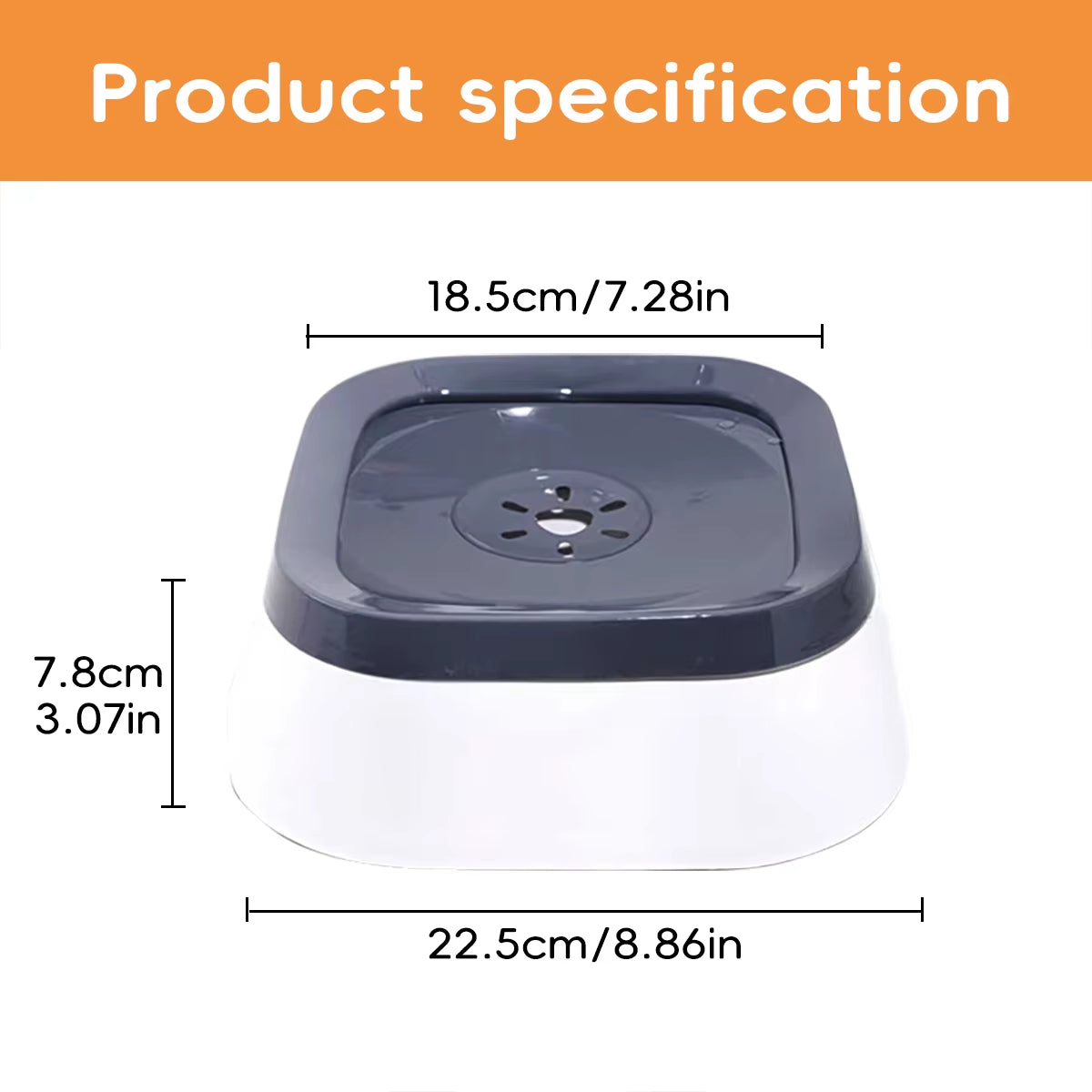 Revolutionary No Spill Floating Water Bowl for Large Dogs - Slow Feeder & Non-Slip Design