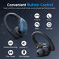True Wireless Headphones TWS Bluetooth Earbuds Headsets Deep Bass Earphones Mic LED Power Display for Sport Workout Running Gym