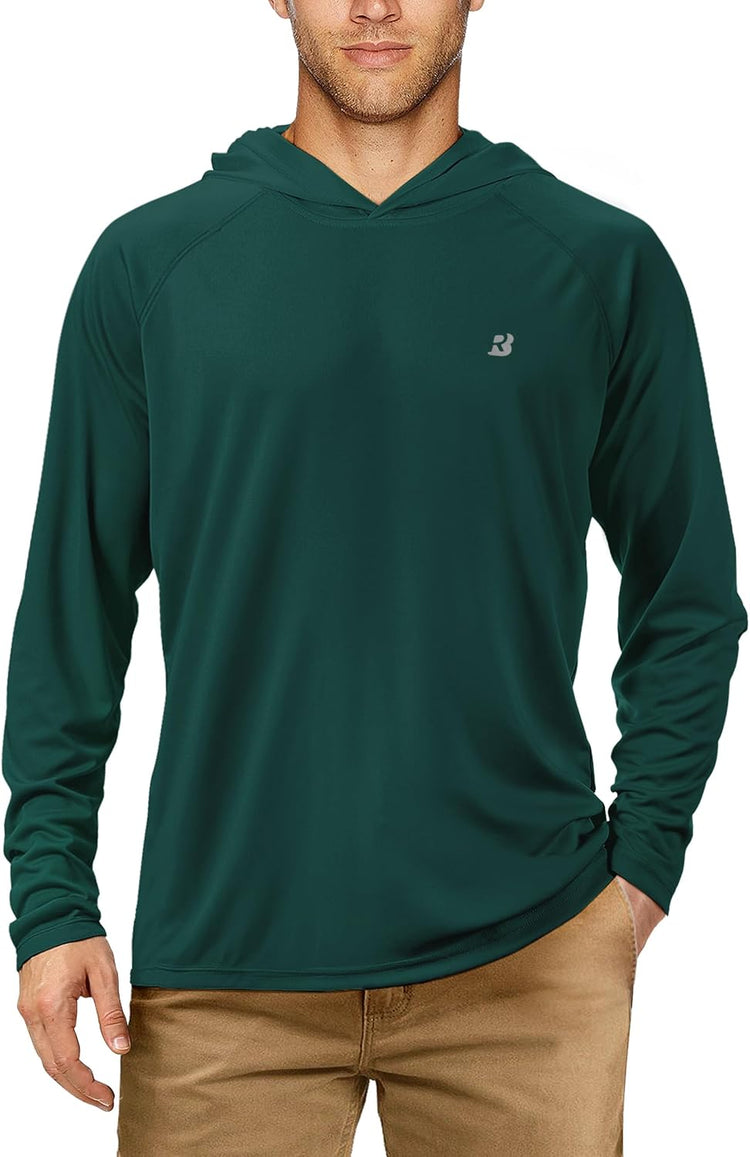 Ultimate UPF 50+ Fishing Hoodie for Men - Long Sleeve Sun Protection Shirt for All Outdoor Adventures