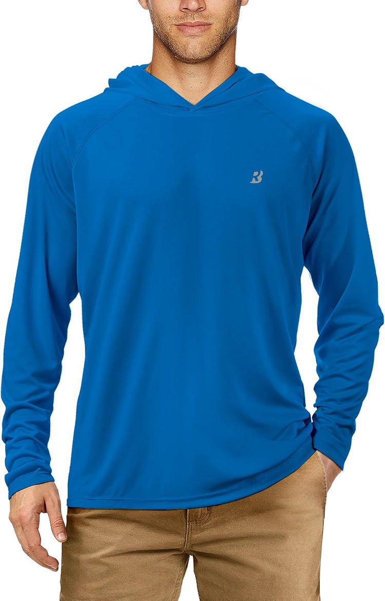 Ultimate UPF 50+ Fishing Hoodie for Men - Long Sleeve Sun Protection Shirt for All Outdoor Adventures