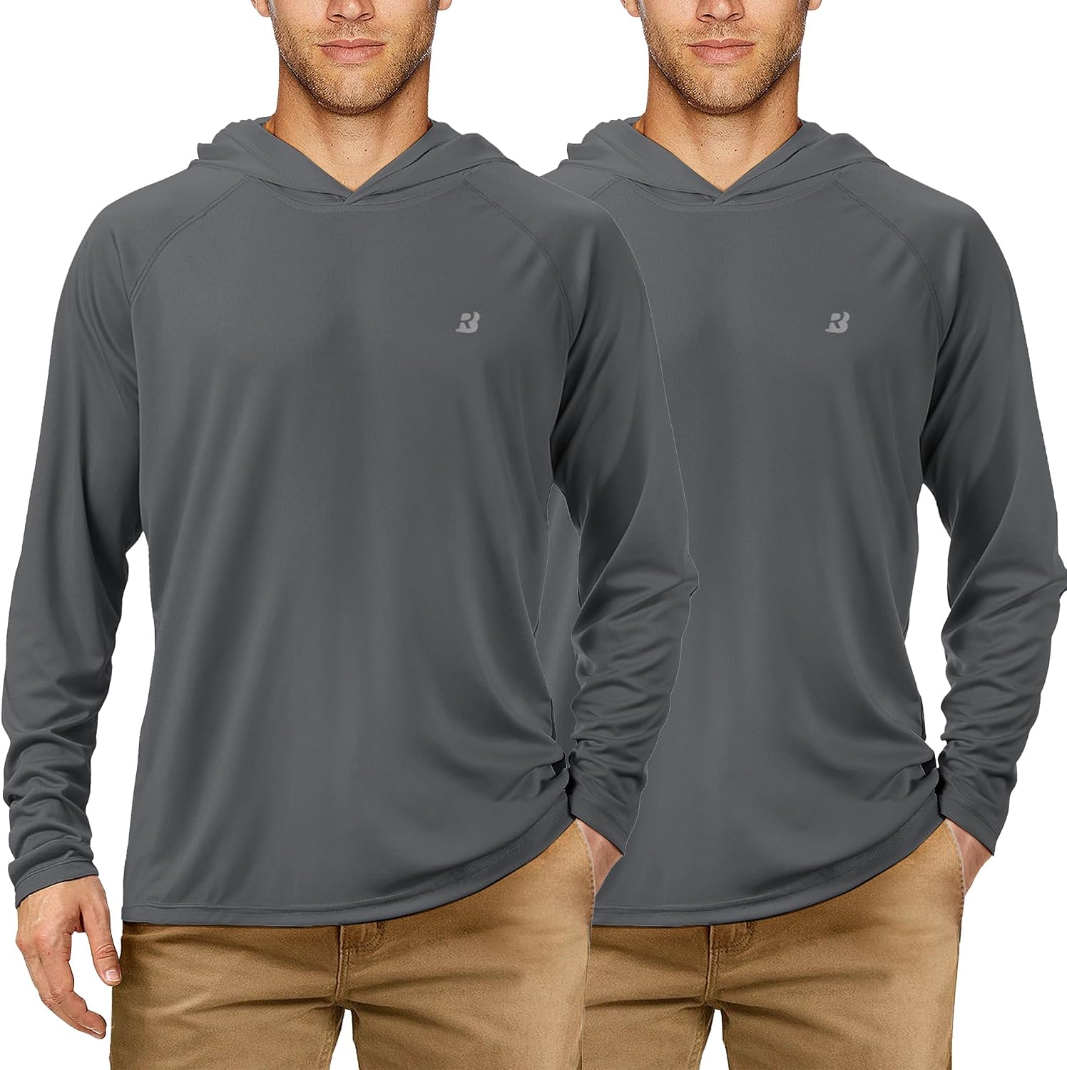 Ultimate UPF 50+ Fishing Hoodie for Men - Long Sleeve Sun Protection Shirt for All Outdoor Adventures