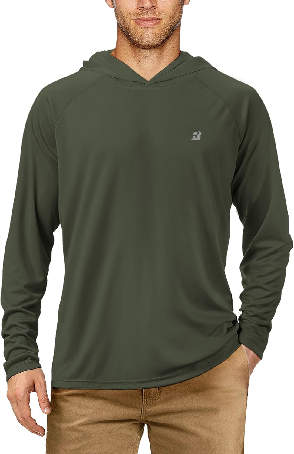 Ultimate UPF 50+ Fishing Hoodie for Men - Long Sleeve Sun Protection Shirt for All Outdoor Adventures