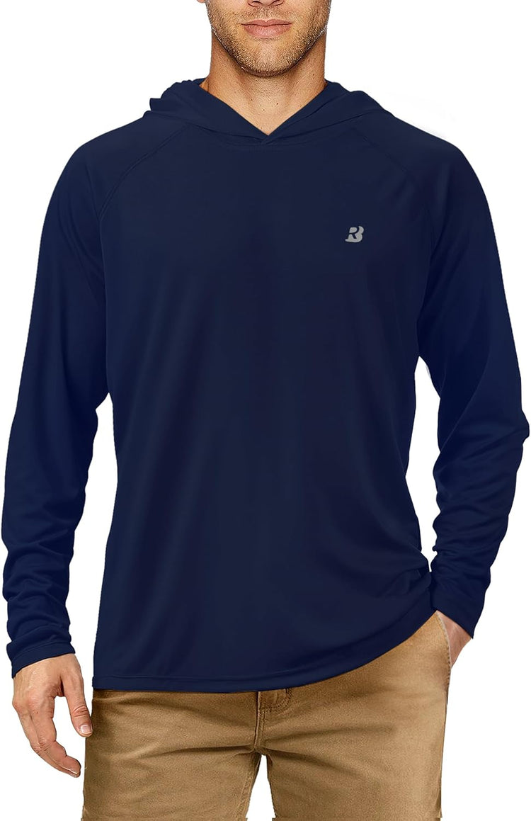 Ultimate UPF 50+ Fishing Hoodie for Men - Long Sleeve Sun Protection Shirt for All Outdoor Adventures