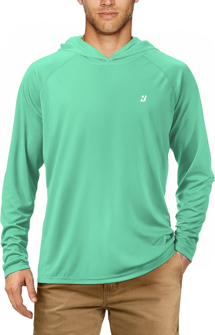 Ultimate UPF 50+ Fishing Hoodie for Men - Long Sleeve Sun Protection Shirt for All Outdoor Adventures