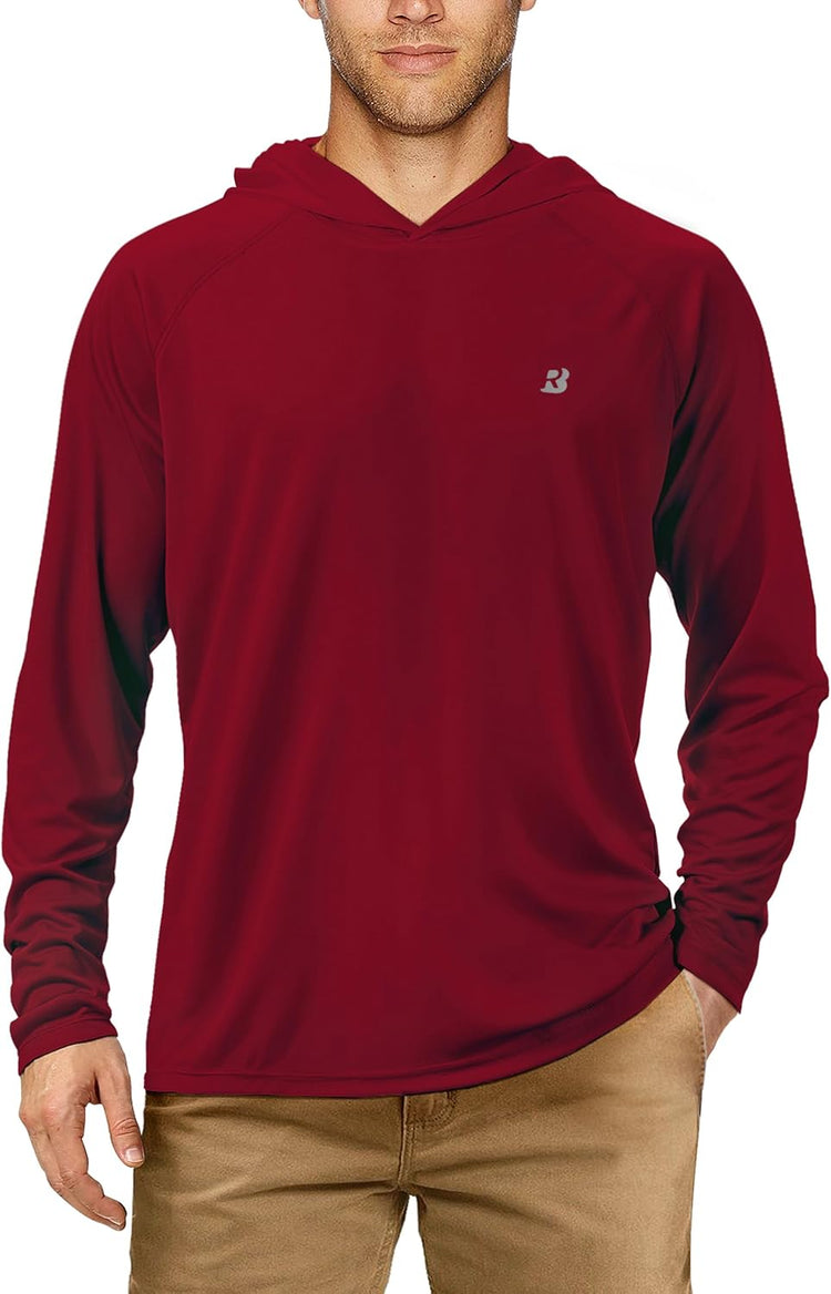 Ultimate UPF 50+ Fishing Hoodie for Men - Long Sleeve Sun Protection Shirt for All Outdoor Adventures