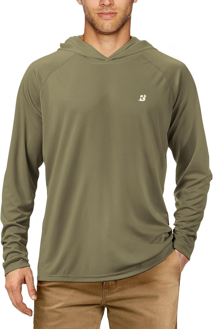 Ultimate UPF 50+ Fishing Hoodie for Men - Long Sleeve Sun Protection Shirt for All Outdoor Adventures