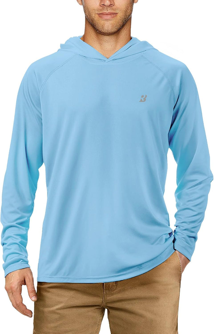 Ultimate UPF 50+ Fishing Hoodie for Men - Long Sleeve Sun Protection Shirt for All Outdoor Adventures