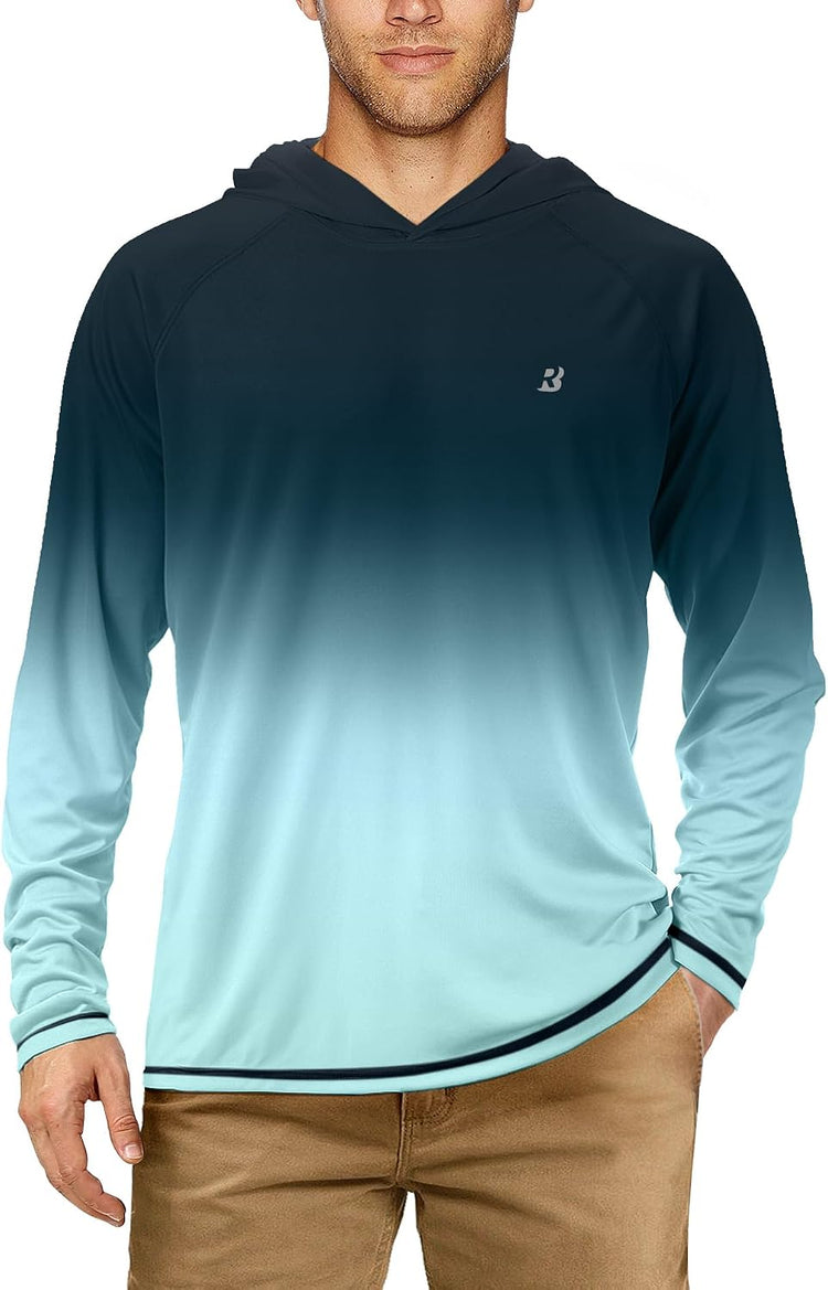Ultimate UPF 50+ Fishing Hoodie for Men - Long Sleeve Sun Protection Shirt for All Outdoor Adventures