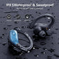 True Wireless Headphones TWS Bluetooth Earbuds Headsets Deep Bass Earphones Mic LED Power Display for Sport Workout Running Gym