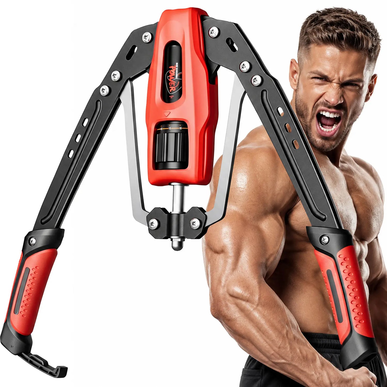 Transform Your Upper Body with the Twister Arm Trainer - Adjustable Hydraulic Power from 22 to 440 lbs for Ultimate Chest Workouts