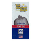 Revolutionary 13-Gallon Flap Tie Kitchen Trash Bags - 20 Durable, Leakproof Bags for Effortless Waste Management