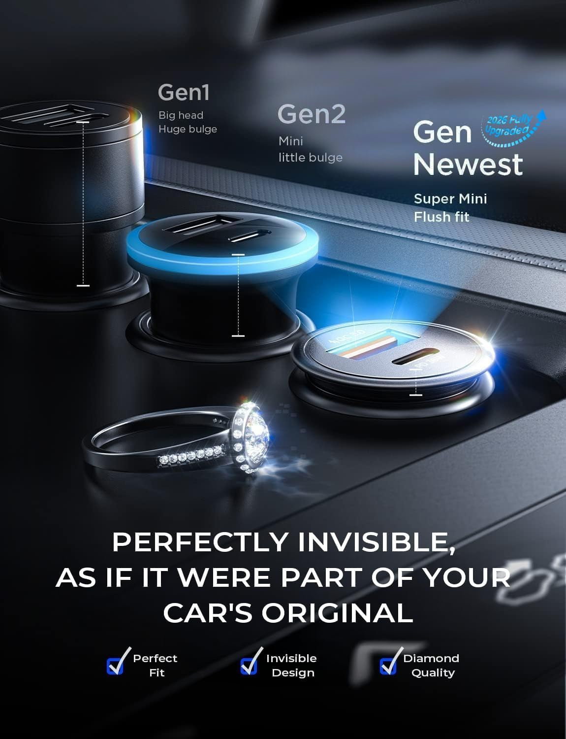 Power Up Your Drive with the 67.5W Super Mini USB C Fast Charging Car Charger - Perfect for iPhone 17 Pro Max and Samsung Galaxy S26!