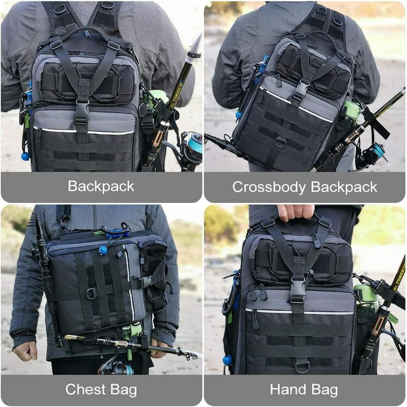 BLISSWILL Large Water-Resistant Fishing Backpack - Your Ultimate Outdoor Tackle Companion
