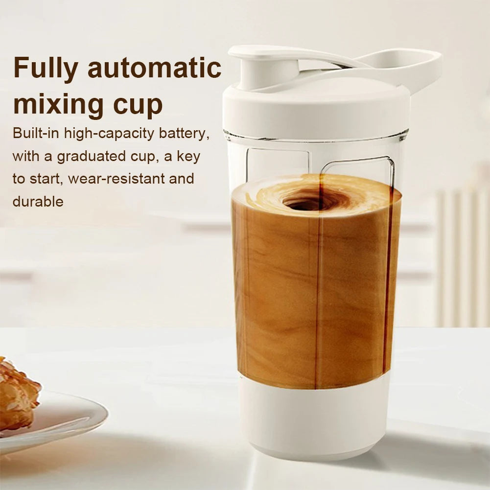 Revolutionary Electric Protein Powder Mixing Cup - Rechargeable Automatic Shaker Bottle for Smooth Blends on the Go!