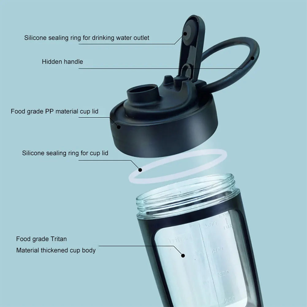 Revolutionary Electric Protein Powder Mixing Cup - Rechargeable Automatic Shaker Bottle for Smooth Blends on the Go!
