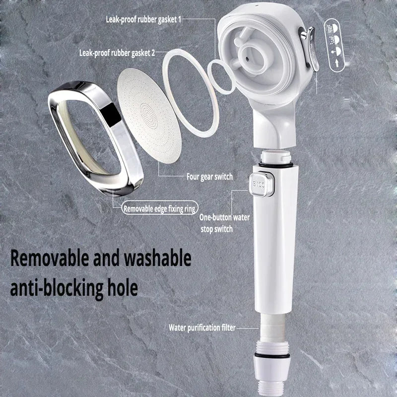Revitalize Your Shower Experience with Our High Pressure Water Saving Shower Head - 3 Adjustable Modes for Ultimate Comfort!