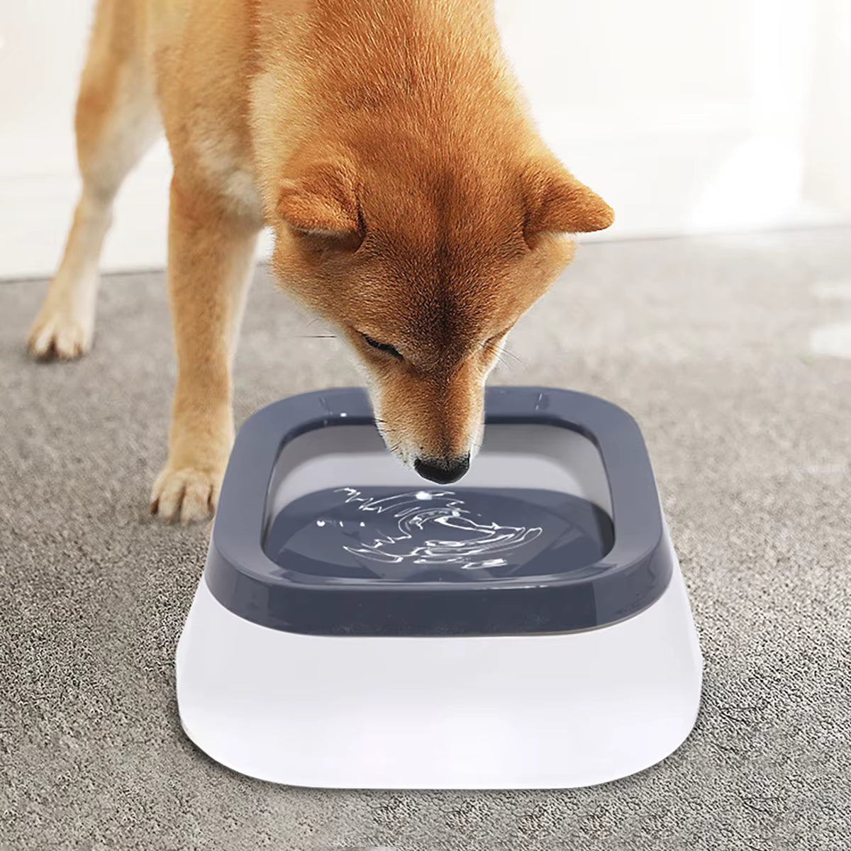 Revolutionary No Spill Floating Water Bowl for Large Dogs - Slow Feeder & Non-Slip Design