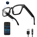 Smart Al Camera Glasses, 8MP Hands-Free Video & Photorecording, Real-Time Translation (160+ Languages),Photochromic UV Protection Lenses, Bluetooth Wearable Glasses for Travel & Outdoor