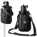 Elevate Your Workout with the Magnetic Water Bottle Holder - Convenient Carrier Bag with Phone Pocket and 6 Strong Magnets