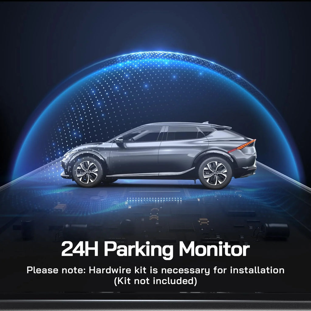 Experience Unmatched Clarity with Our Dual Dash Camera: 4K Front & 1080P Rear, 3" IPS Screen, 170° Wide Angle, Night Vision, G-Sensor & Loop Recording