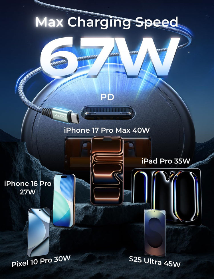 Power Up Your Drive with the 67.5W Super Mini USB C Fast Charging Car Charger - Perfect for iPhone 17 Pro Max and Samsung Galaxy S26!