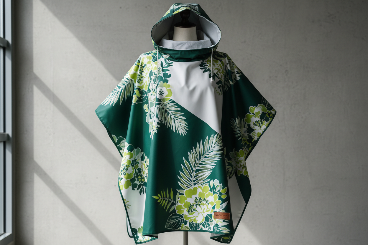 Stay Dry Anywhere: QIANQUHUI Lightweight Waterproof Rain Poncho for Hiking, Camping, and Emergencies