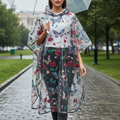 Stay Dry Anywhere: QIANQUHUI Lightweight Waterproof Rain Poncho for Hiking, Camping, and Emergencies