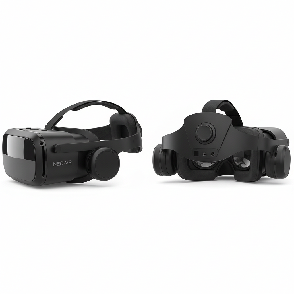 VR Glasses 3D Virtual Reality Headset Devices Helmet Lenses Goggles Smart for Smartphones Phone Cell Mobile Game Viar Viewer Set